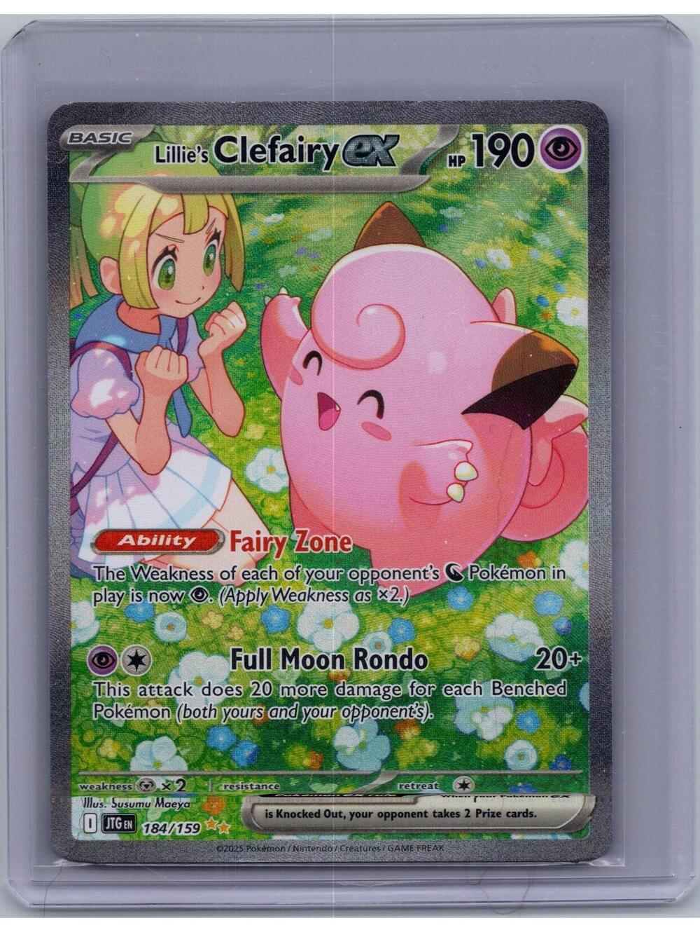 LILLIE'S CLEFAIRY EX 184/159 JOURNEY TOGETHER POKEMON NM/M
